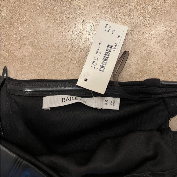 Bailey | 44 Off shoulder Pleather cocktail dress - Picture 4 of 6